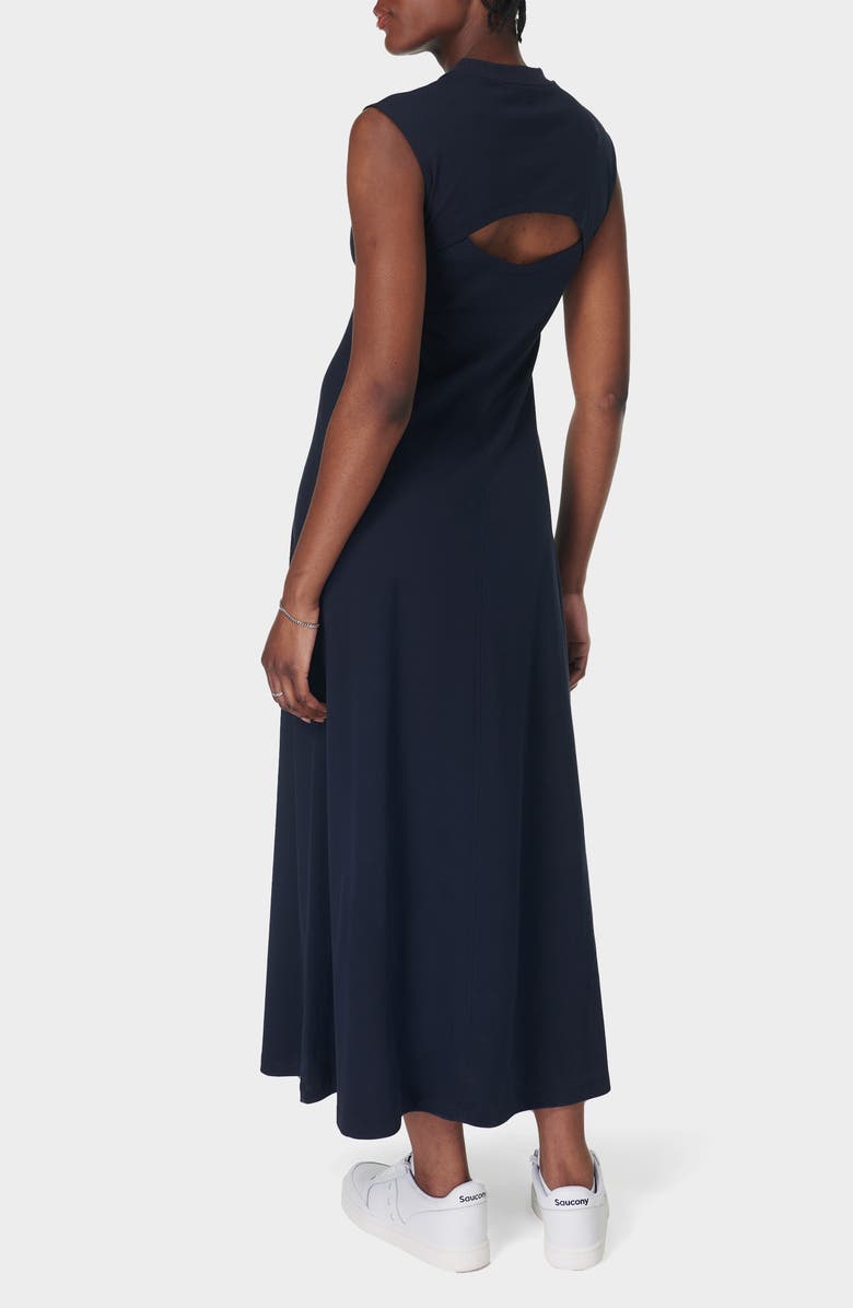 Sweaty Betty Flow Racer Maxi Dress, Main, color, Navy Blue
