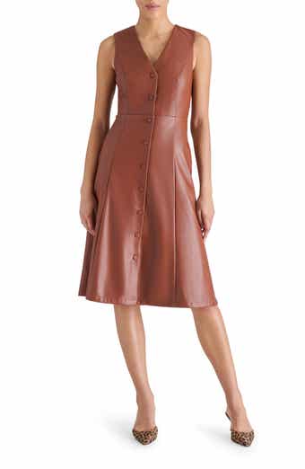 Steve Madden Bridgette Faux Leather Dress
