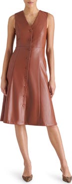 Steve Madden Bridgette Faux Leather Dress