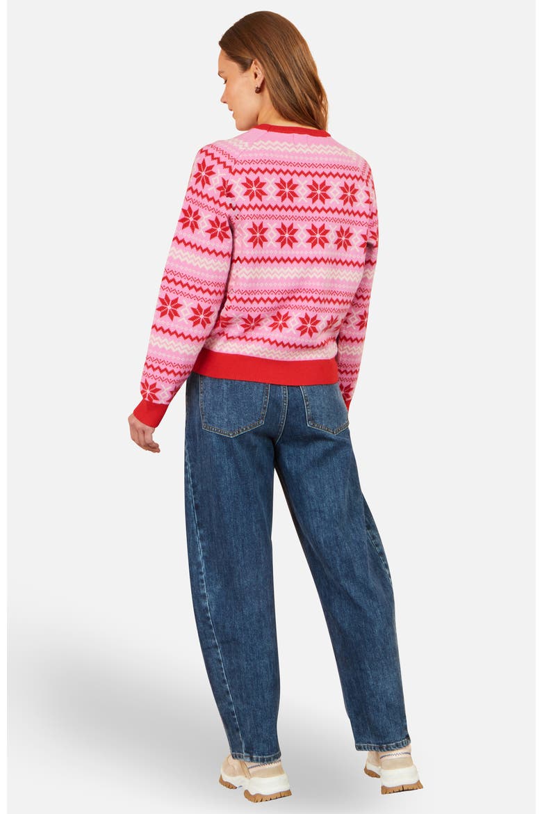 Après Intarsia Knit Jumper, Alternate, color, Red