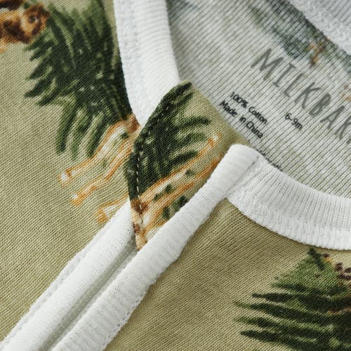 Milkbarn Organic Cotton Zipper Footed Romper