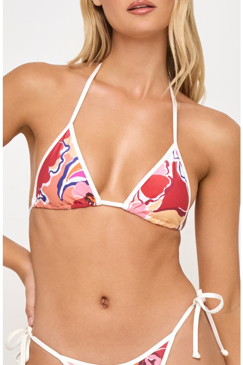 Triangle Bikini Top, Main, color, LOST IN THE BLOOMS