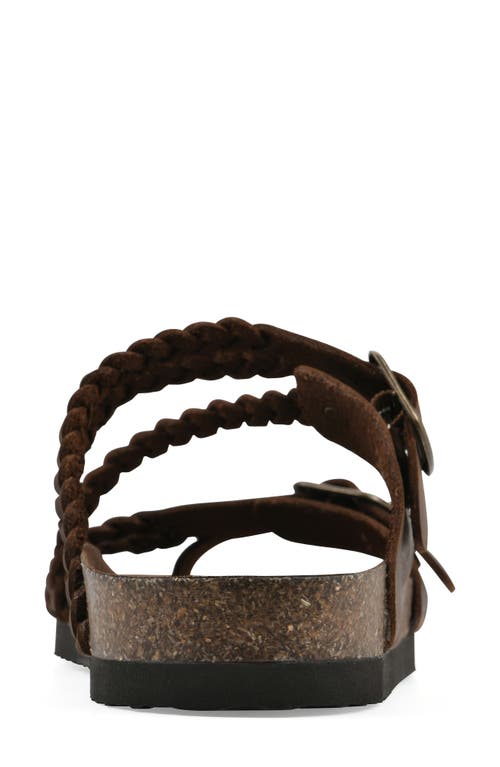 Cliffs By White Mountain Haziest Sandal In Brown Leather