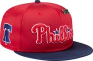 New Era Men's New Era Red/Navy Philadelphia Phillies Satin 59FIFTY Fitted Hat