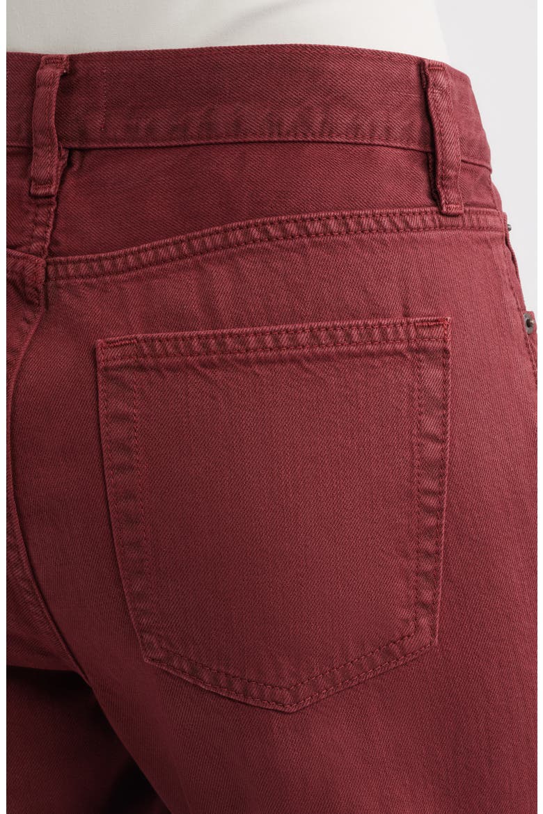 The Off Duty Hang Ankle Straight Leg Jeans, Alternate, color, GARNET