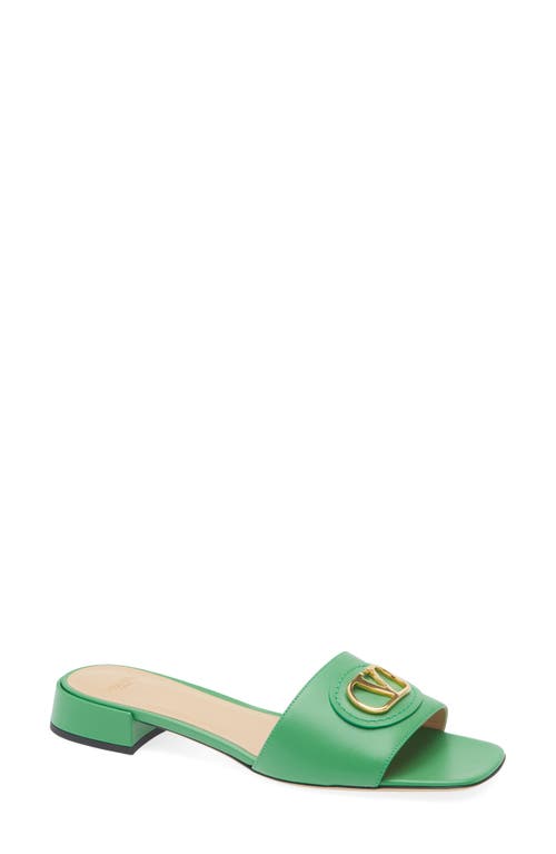 Valentino Vlogo Signature Leather Sandal