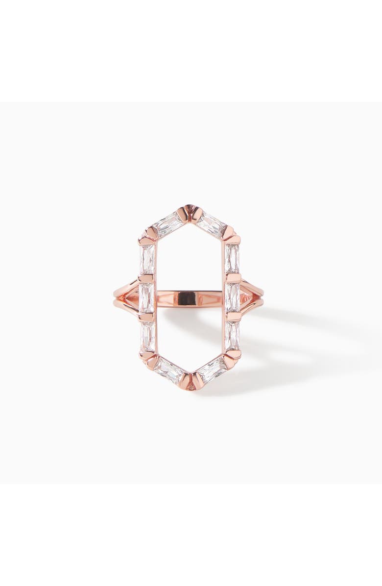 Ora Ana The James Ring, Main, color, Rose Gold/White Cz