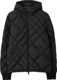 Burberry Doversgreen Check Quilted Hooded Down Puffer Jacket