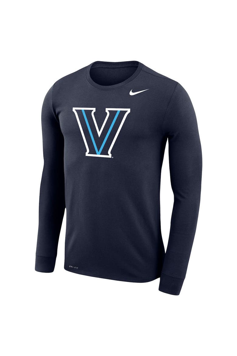 Men's Nike Navy Villanova Wildcats Big & Tall Primary Logo Legend Performance Long Sleeve T-Shirt, Alternate, color, Navy