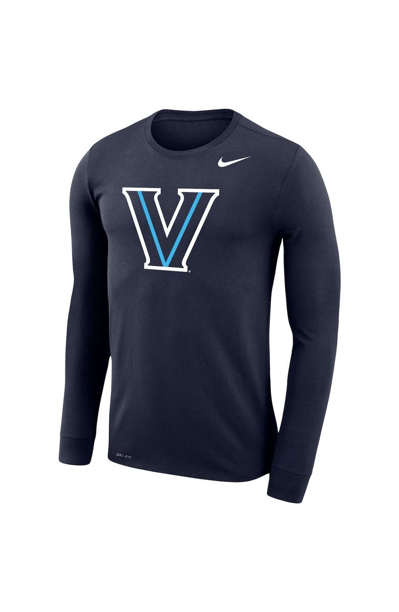 Nike Men's Nike Navy Villanova Wildcats Big & Tall Primary Logo Legend Performance Long Sleeve T-Shirt, Alternate, color,