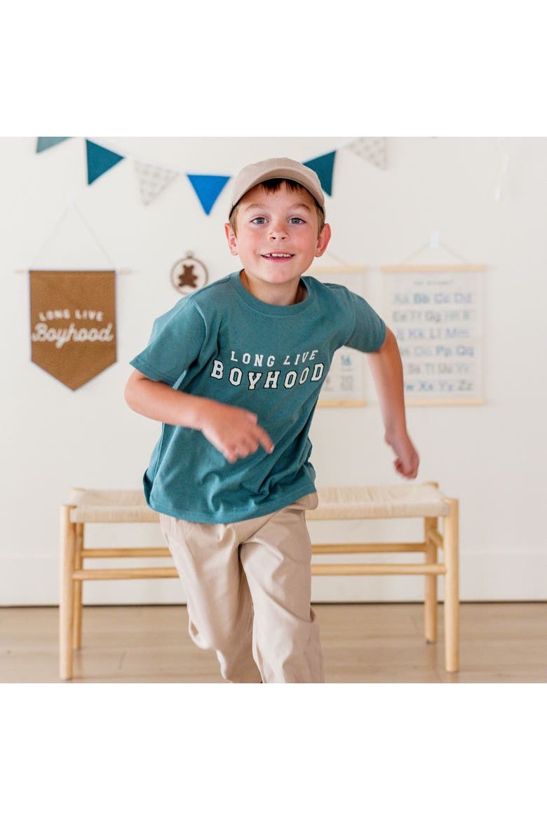 Long Live Boyhood Short Sleeve T-Shirt, Alternate, color, Hunter Green