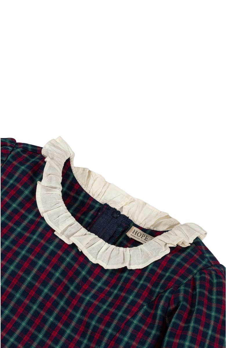 Hope & Henry Baby Girls' Organic Ruffle Trim Party Dress, Infant, Alternate, color, 