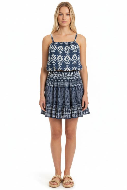 Change Of Scenery Devon Tiered Mini Skirt In Multi