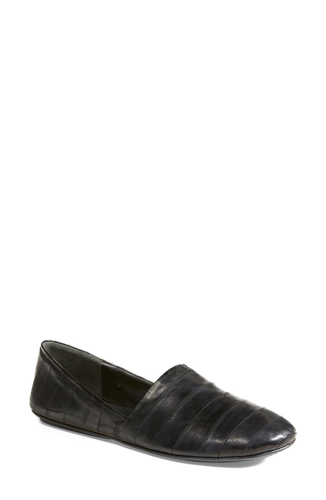 Vince 'Bogart' Leather Flat, Main, color, 