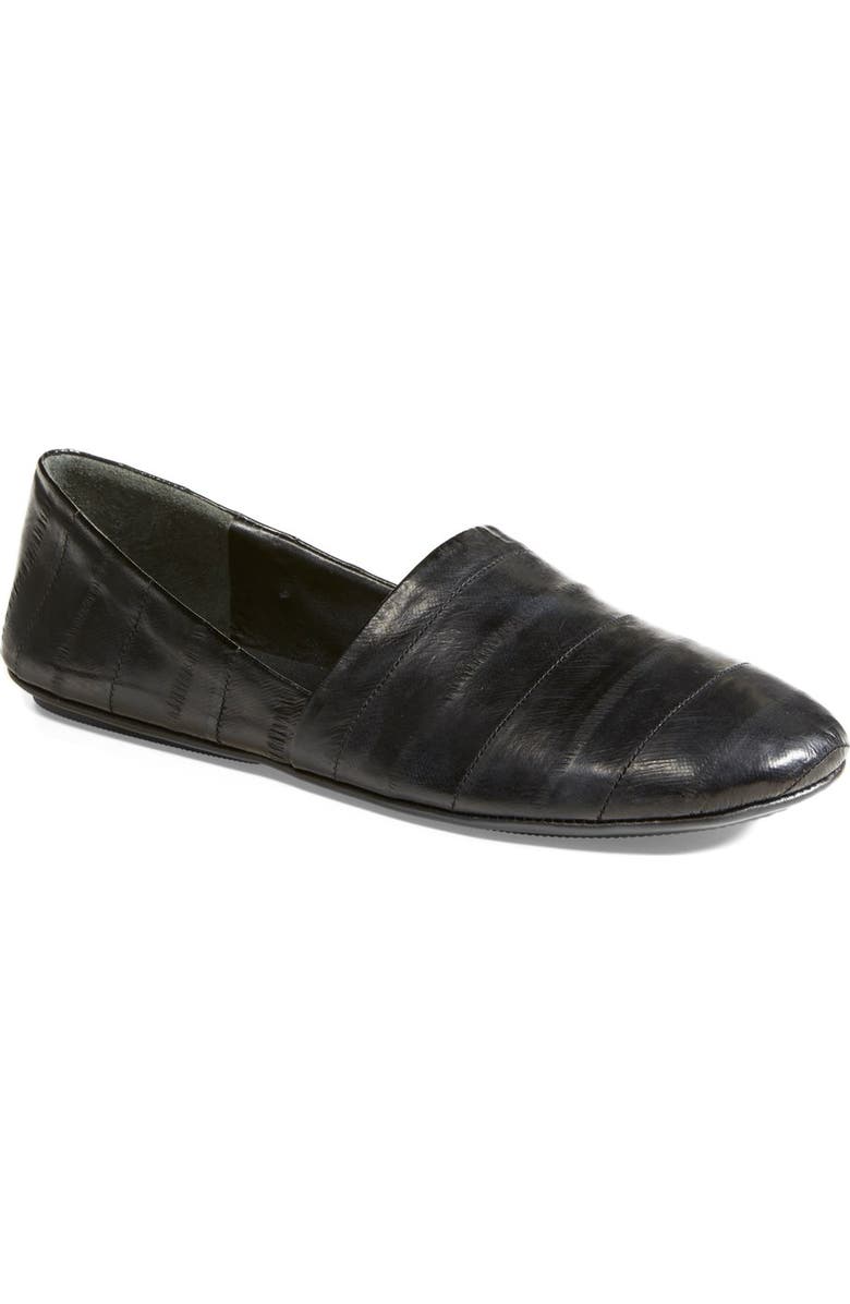 Vince 'Bogart' Leather Flat, Main, color,