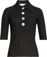 NACKIYÈ Sugarman Rib Merino Wool Polo Sweater