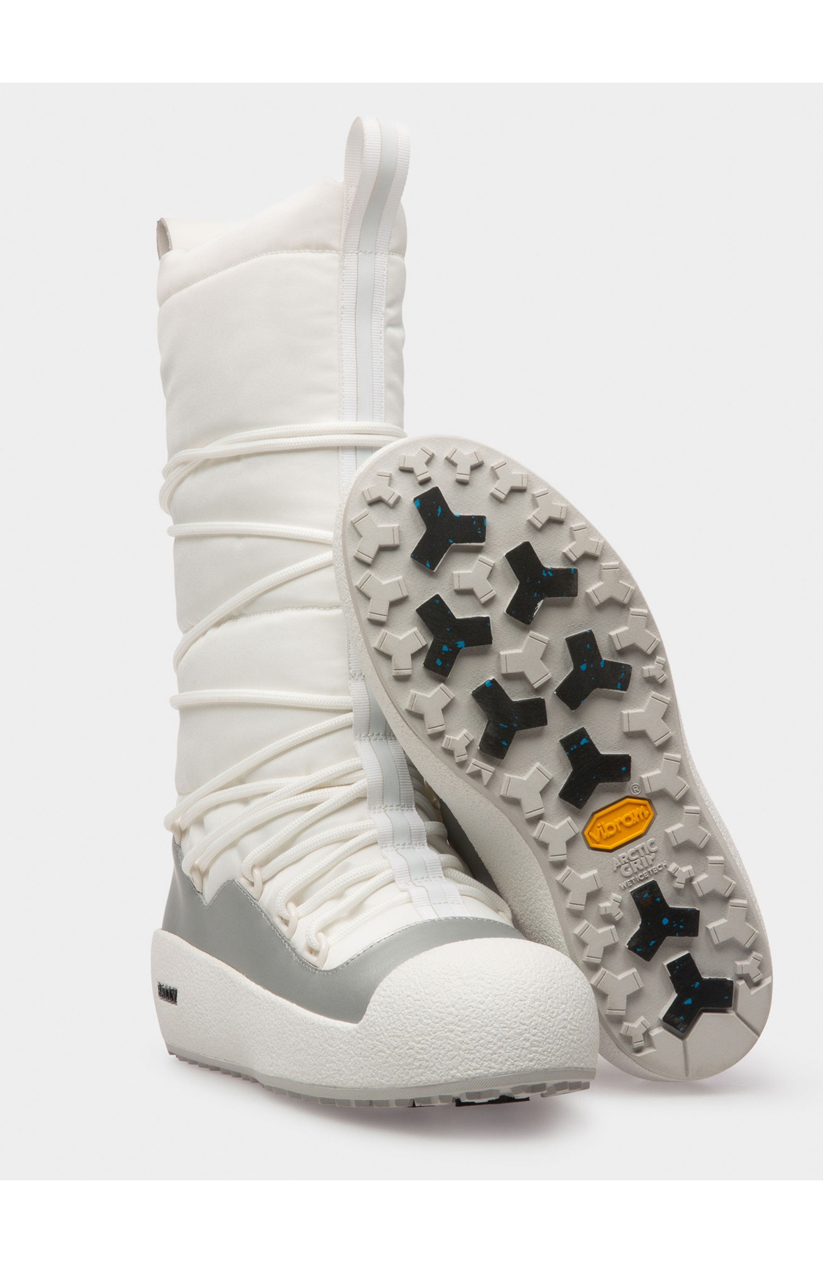 Bally Cathye Recycled Nylon & Leather Boots, Alternate, color, 