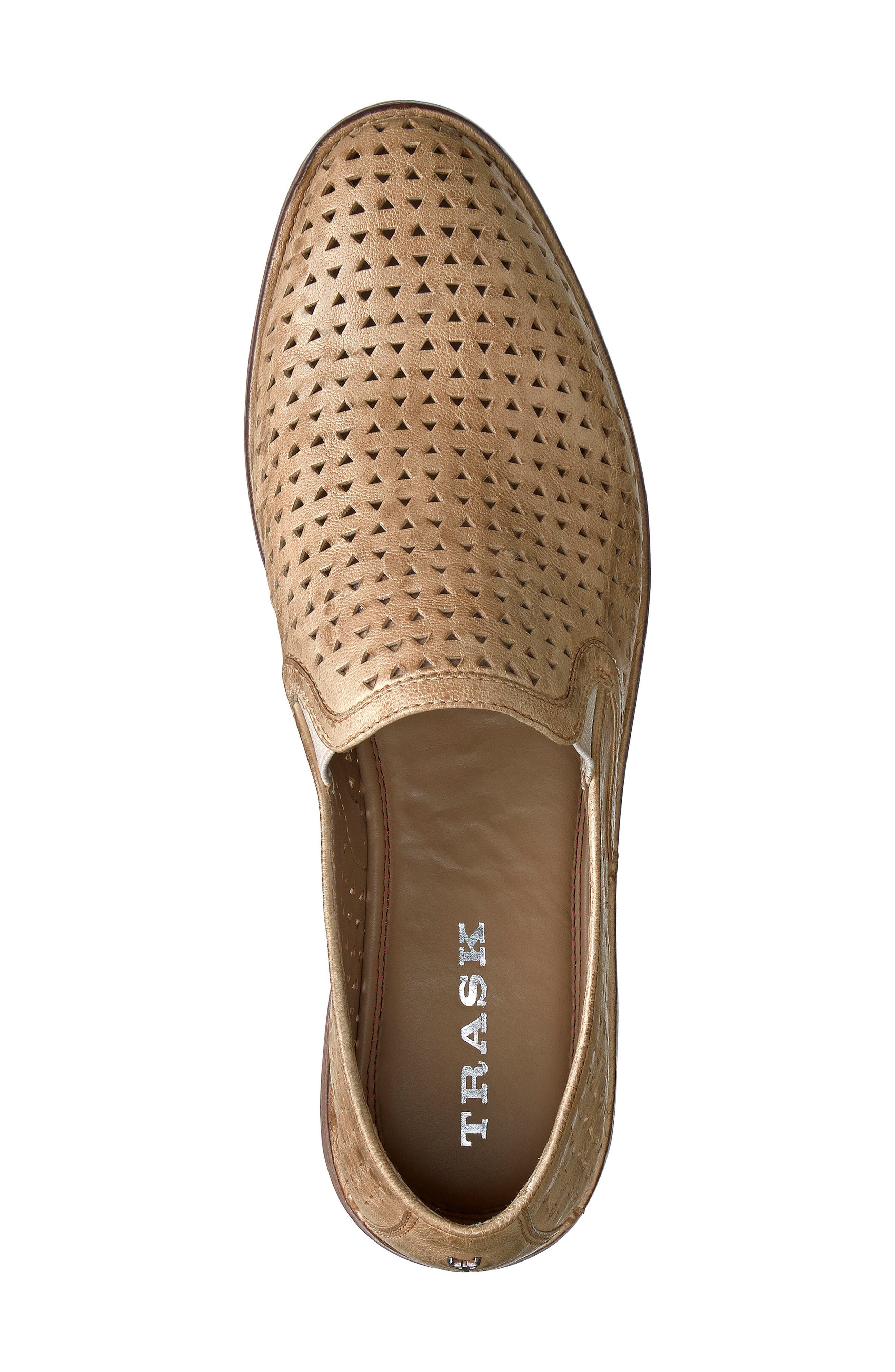 Ali Perforated Loafer, Alternate, color, CREAM LEATHER
