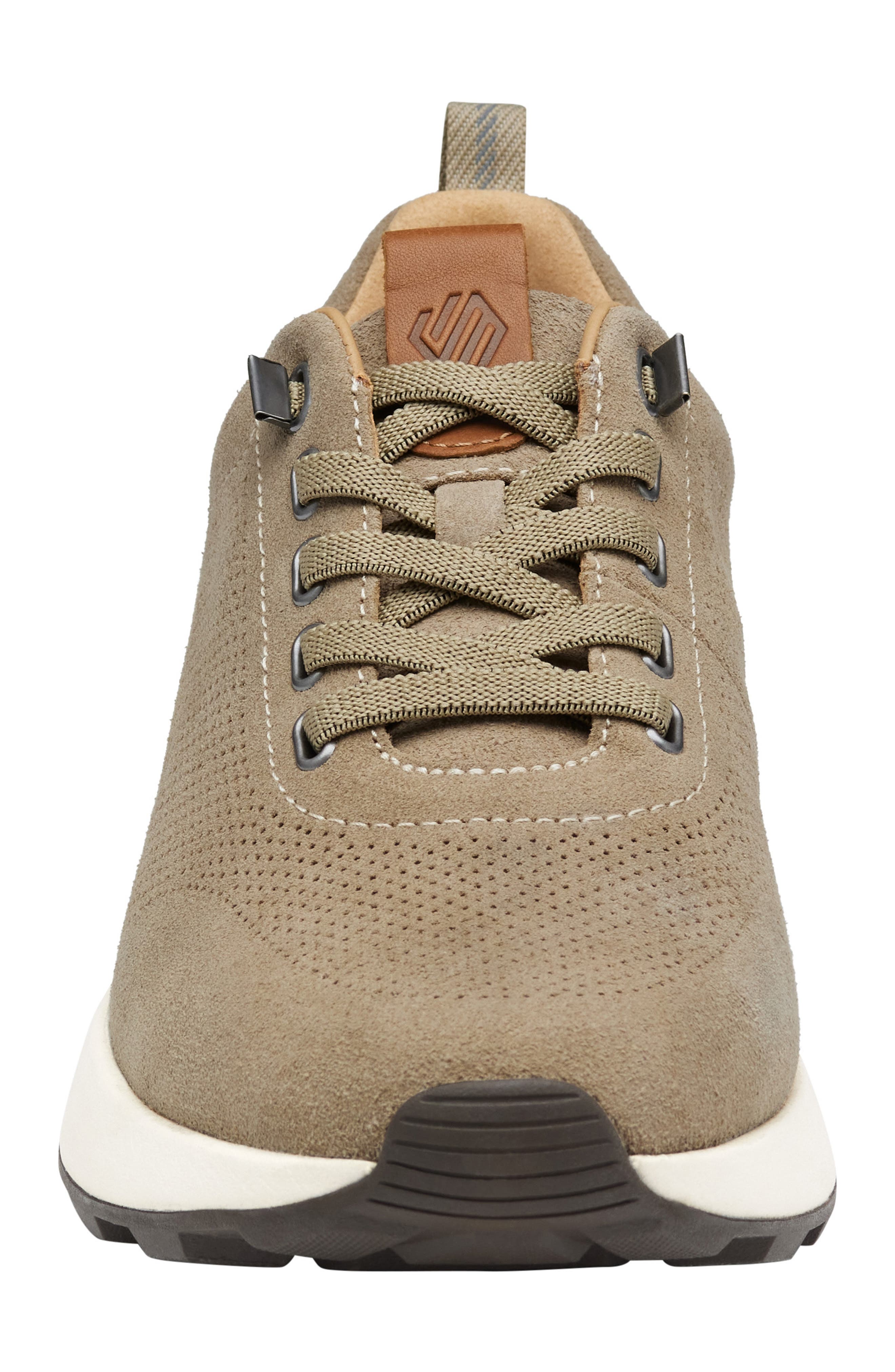 Johnston & Murphy Kinnon Perforated Leather Jogger Sneaker, Alternate, color, 