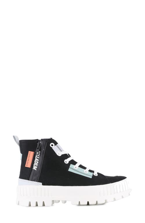 Palladium Pallashock Backzip 2 High Top Sneaker In Black