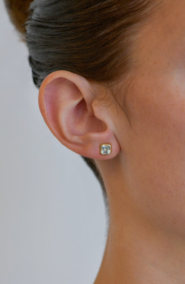 Anzie Cleo Jaeda Square Stud Earrings, Alternate, color, Blue