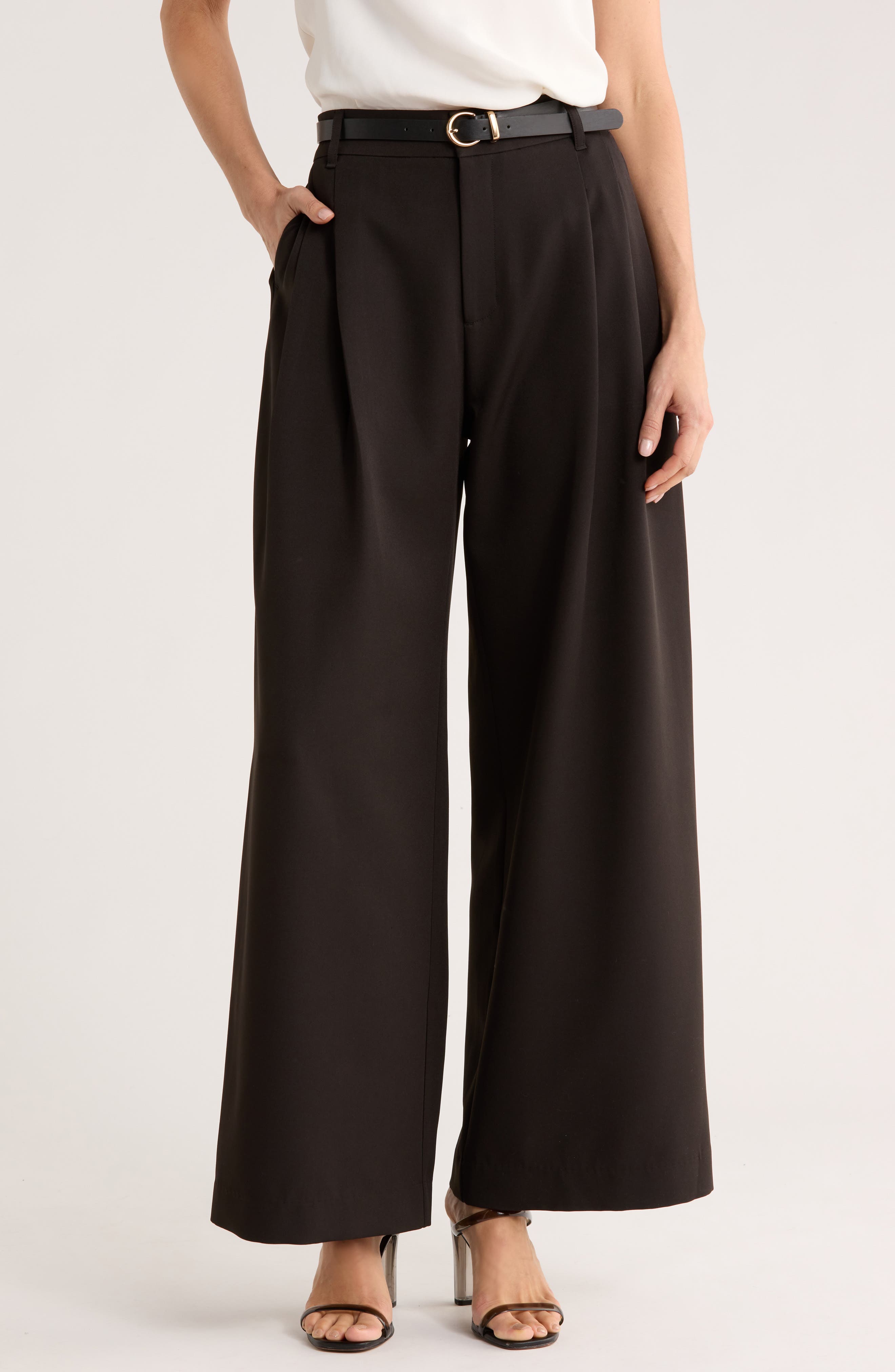 Gemma + Jane Double Pleat Wide Leg Pants