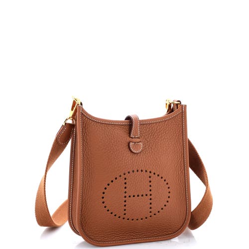 Pre-owned Hermes Hermes Evelyne Bag Gen Iii Clemence Tpm In Gold