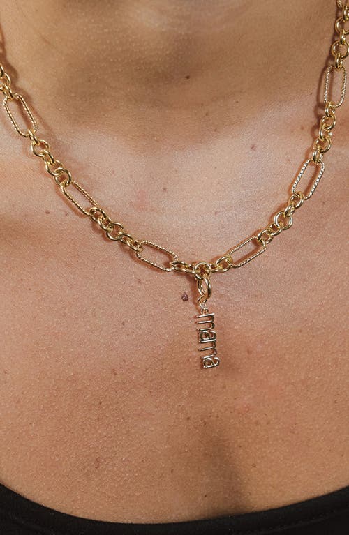 Sterling Forever Mama Charm In 14k Gold Plated In Gold