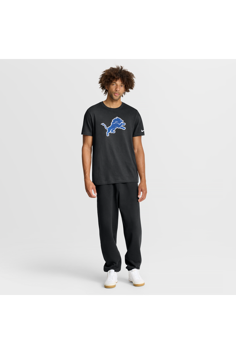 Men's Nike Black Detroit Lions Essential Logo T-Shirt, Alternate, color, Black