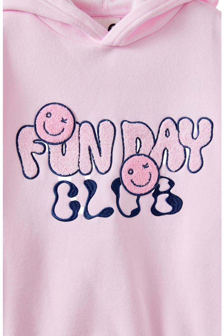 Kid's Sammy Oversized Hoodie, Alternate, color, Tea Party Pink Wavy Funday