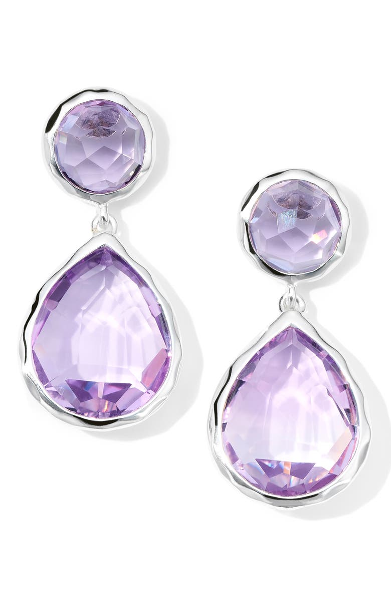 Ippolita Large Rock Candy Amethyst Drop Earrings, Main, color, 