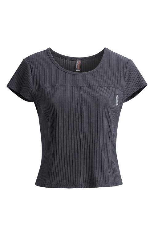 Free People Sultry High-rise Pleated Tennis Short In Black In Black