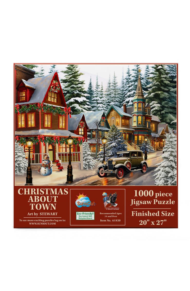 Sunsout Christmas About Town 1000 piece Jigsaw Puzzle for Adults, Alternate, color, Multicolor