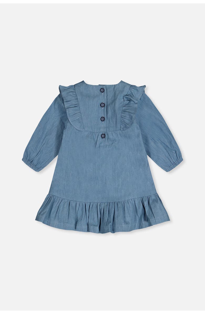 Deux par Deux Chambray Breathable Long Sleeve Dress, Alternate, color, Light Blue Denim