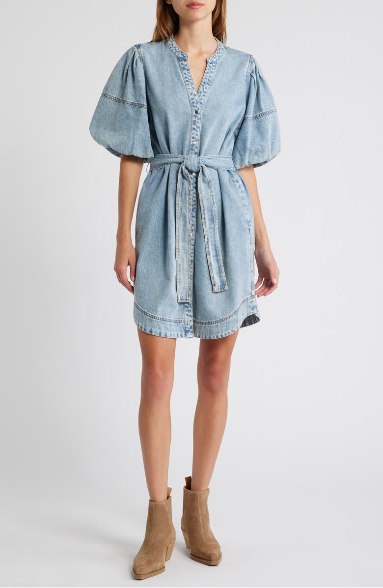 Rails Kingsley Denim Snap-Up Dress, Main, color, 