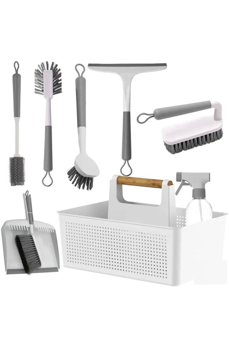 8-Piece Multipurpose Home Cleaning Tools Set, Main, color, White