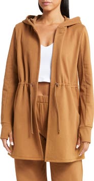 Beyond Yoga On the Go Open Front Hooded Jacket