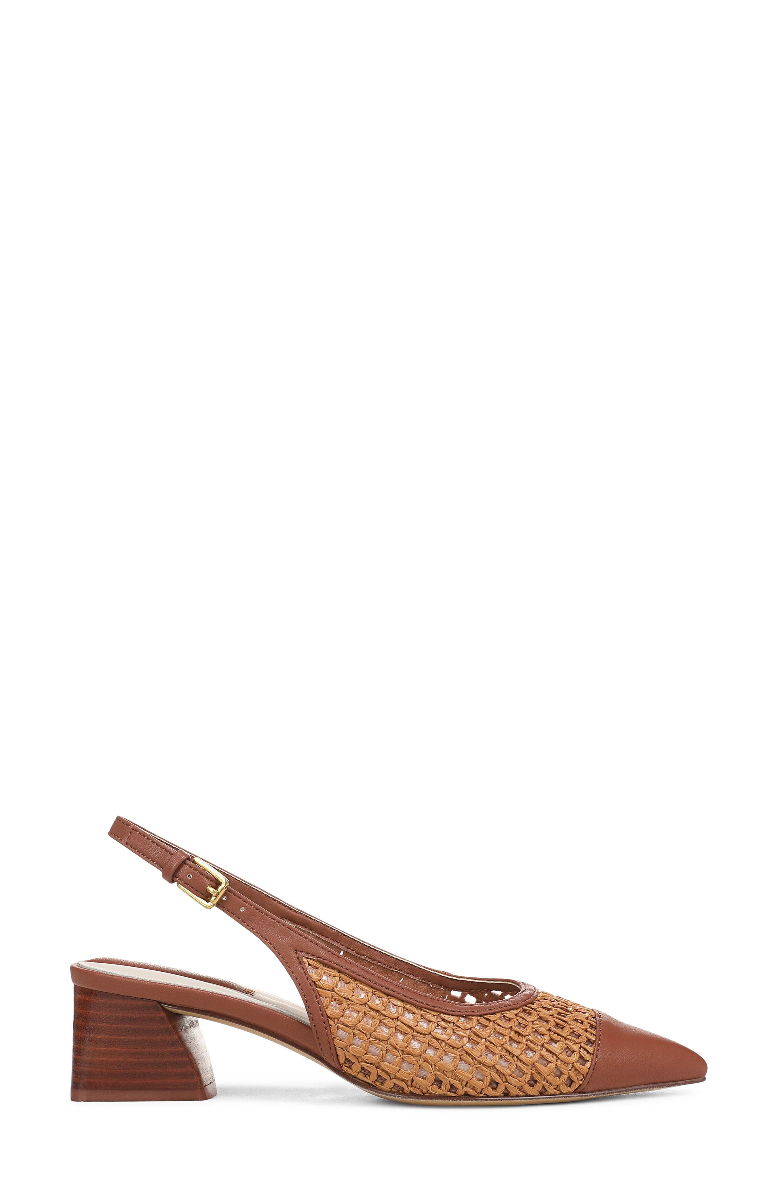 Racer Slingback Pointed Toe Pump, Alternate, color, WICKER