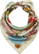 Kate Spade New York spade flower garden silk square scarf