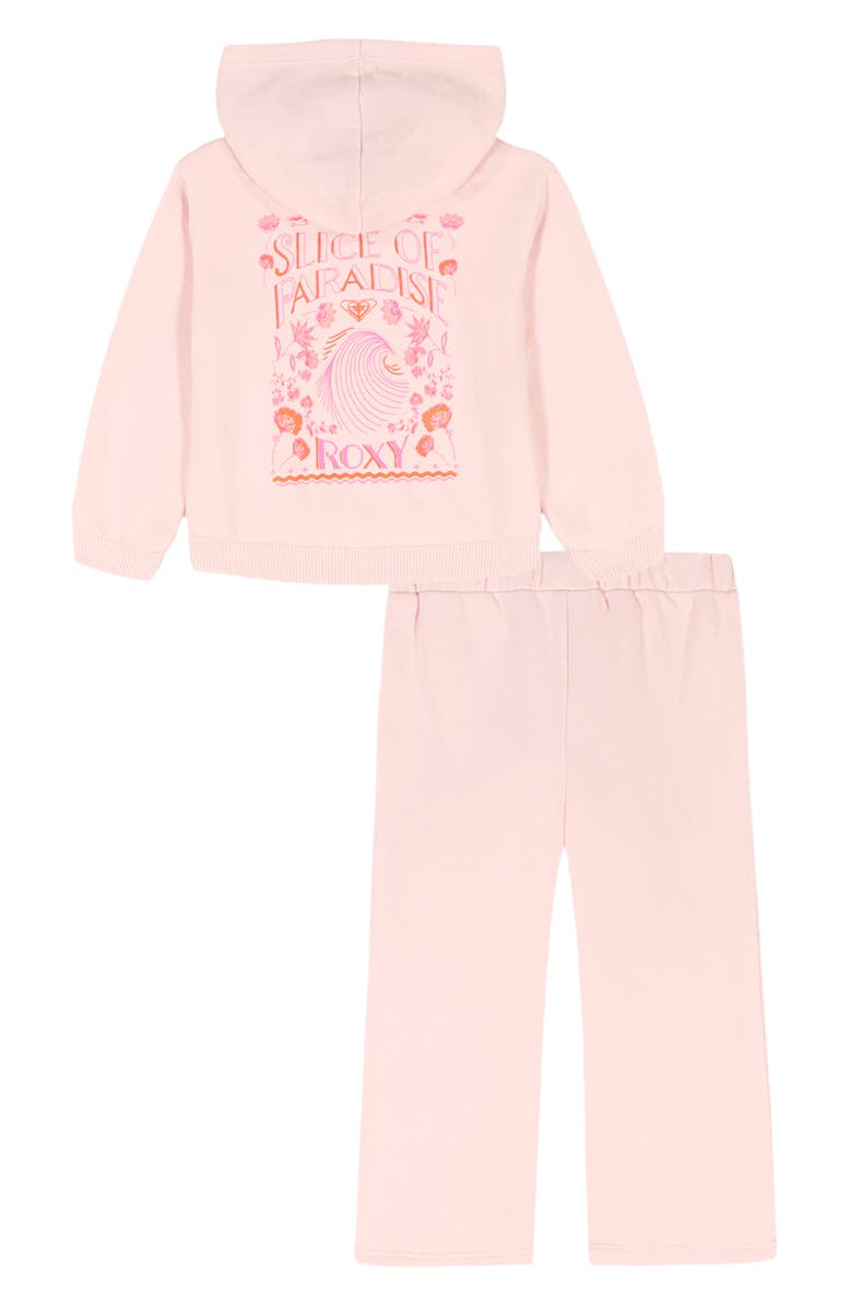 Roxy Kids' French Terry Hoodie & Pants Set, Alternate, color, Pink