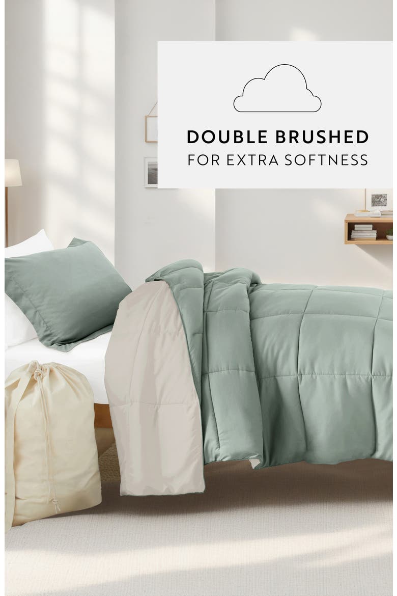 Ultimate College Essentials Bedding Bundle., Alternate, color, EUCALYPTUS/ NATURAL