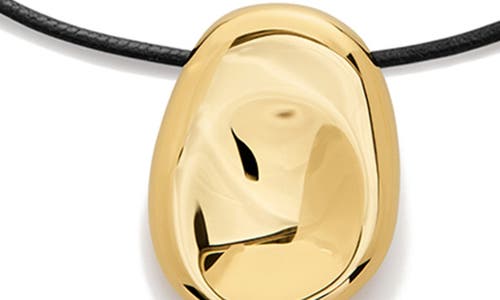 Monica Vinader Womens Aria Cord 18ct Yellow Gold Vermeil Necklac In Gold