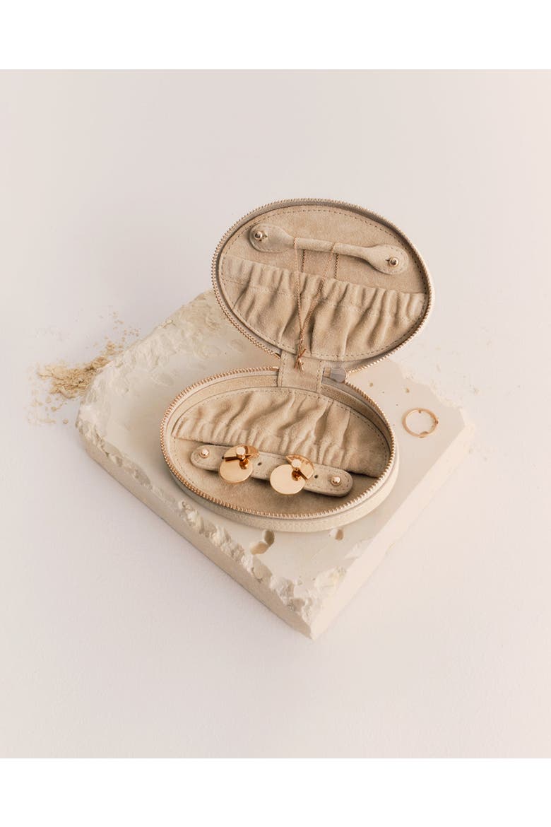 Travel Jewelry Case, Alternate, color, Ecru