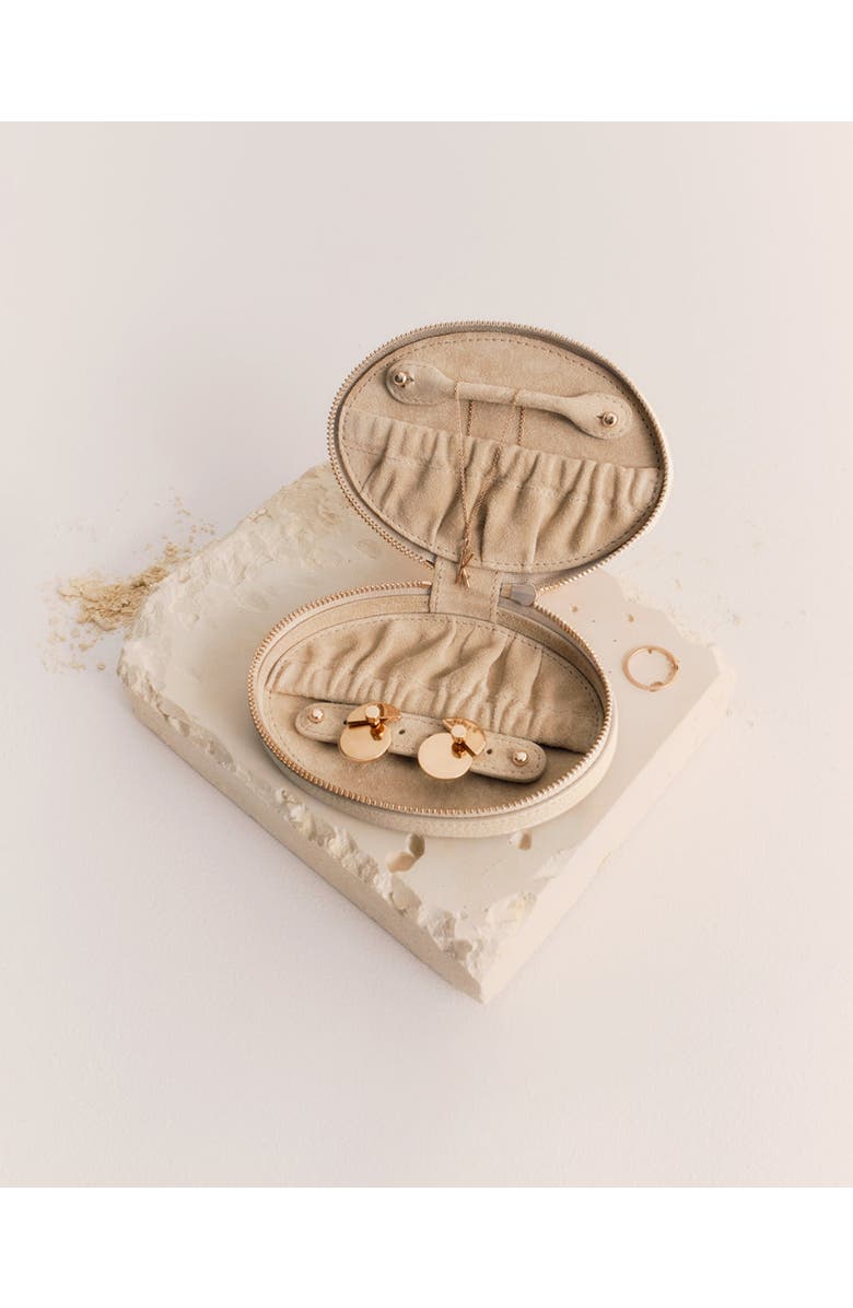 Cuyana Travel Jewelry Case, Alternate, color, Ecru