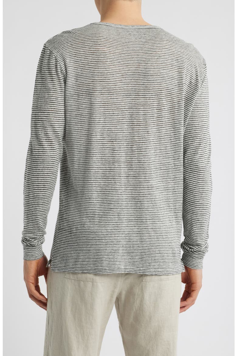 Sun Linen Long Sleeve T-Shirt, Alternate, color, LINES