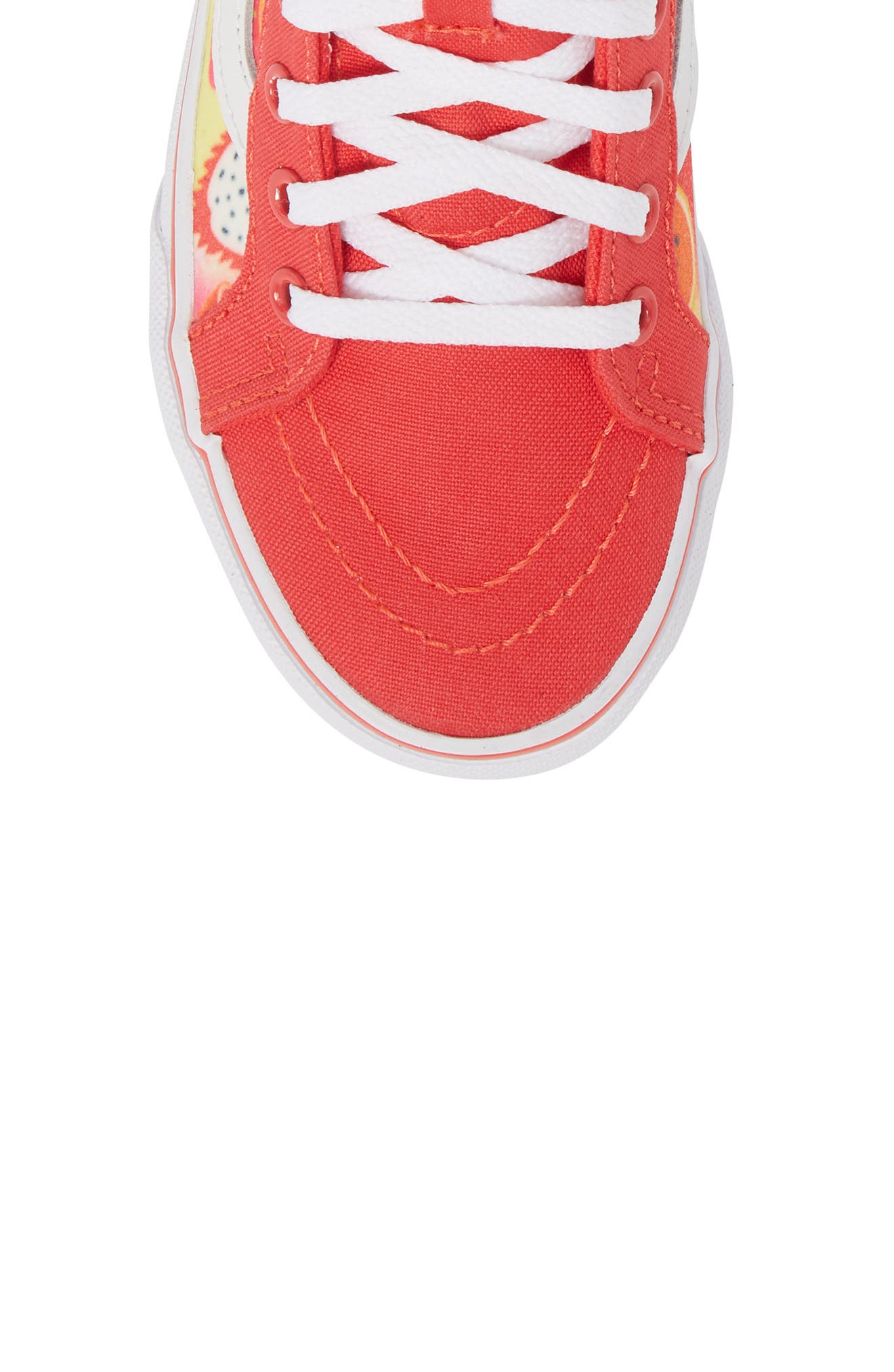 Sk8-Hi Zip Sneaker, Alternate, color, HIBISCUS/ WHITE GLITTER FRUITS