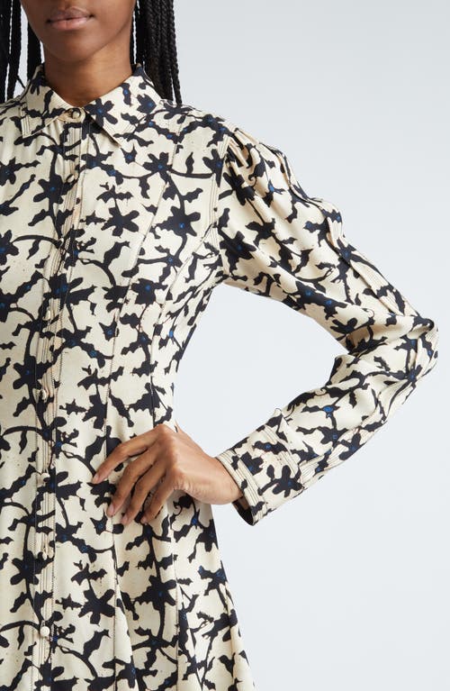 Ulla Johnson Roanne Tie-detailed Mini Shirt Dress In Moonstone