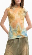 Desigual Tie Dye Funnel Neck T-Shirt