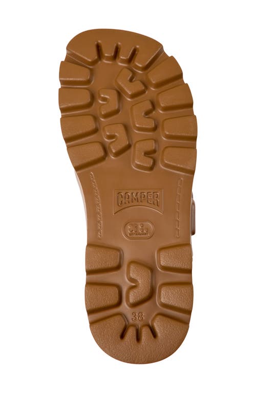 Camper Brutus Slide Sandal In Medium Brown