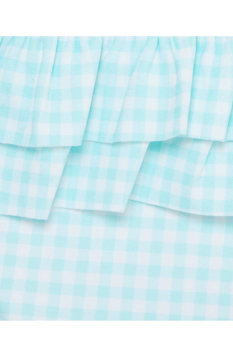 Little Me Daisy Rashguard Top & Bikini Bottoms Set, Alternate, color, Blue